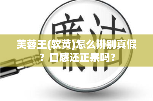 芙蓉王(软黄)怎么辨别真假？口感还正宗吗？